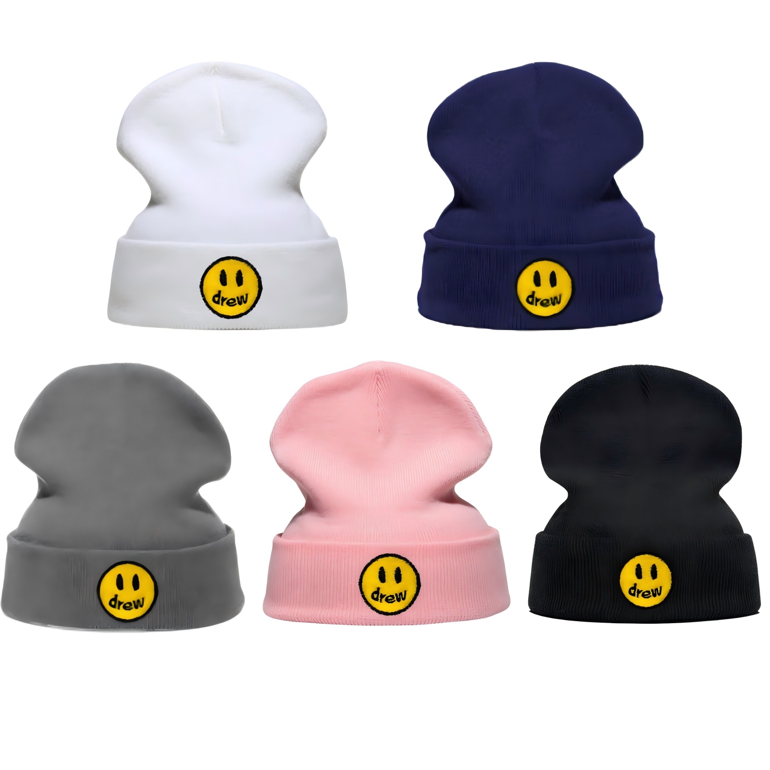 Beanie Cuffed Knit - Yeni Nakışlı Örme Bere Erkek Kadın