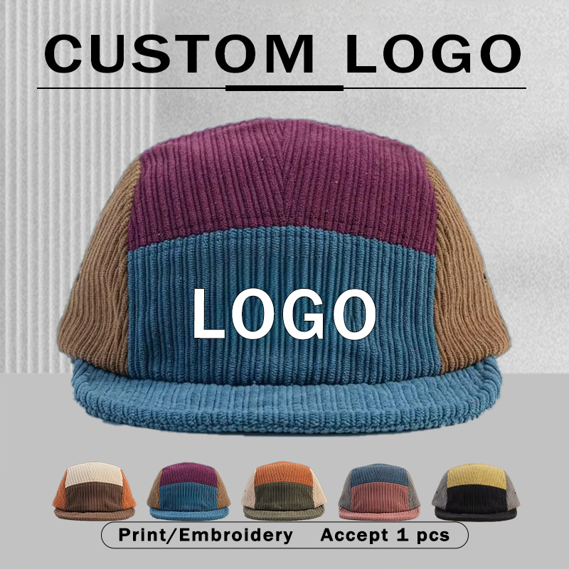 Erkekler Kadınlar Renk Bloklu  - Corduroy Cap 5 Panel incelemesi ve fiyatı
