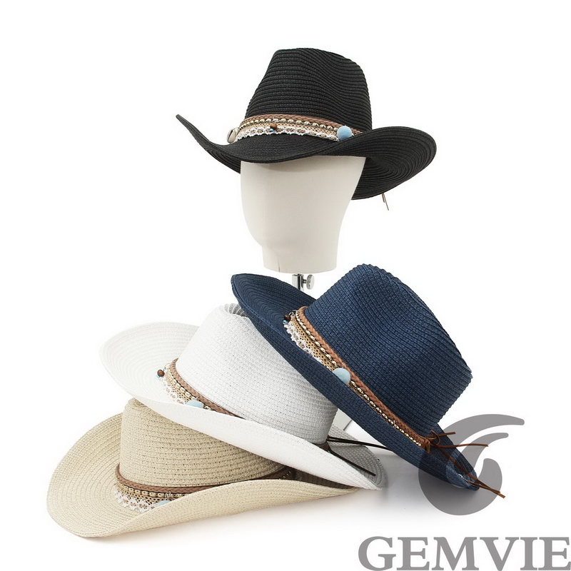 GEMVIE 4 Renk Retro Açık Hava  - Cowboy Hat Straw incelemesi ve fiyatı
